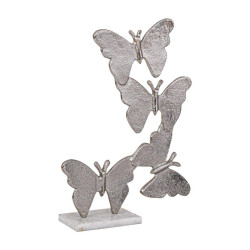 ΕΠΙΤΡΑΠΕΖΙΑ ΔΙΑΚΟΣΜΗΤΙΚΗ ΦΙΓΟΥΡΑ  Butterflies ΝΙΚΕΛ ΧΡΩΜΑ 28x9x38εκ
