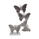 ΕΠΙΤΡΑΠΕΖΙΑ ΔΙΑΚΟΣΜΗΤΙΚΗ ΦΙΓΟΥΡΑ  Butterflies ΝΙΚΕΛ ΧΡΩΜΑ 28x9x38εκ