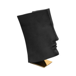 ΕΠΙΤΡΑΠΕΖΙΑ ΔΙΑΚΟΣΜΗΤΙΚΗ ΦΙΓΟΥΡΑ  "Face" ΜΑΥΡΟ ΧΡΩΜΑ 29x17x35εκ