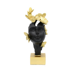 ΕΠΙΤΡΑΠΕΖΙΑ ΔΙΑΚΟΣΜΗΤΙΚΗ ΦΙΓΟΥΡΑ "Face mask"  FL22068 ΜΑΥΡΟ-ΧΡΥΣΟ ΧΡΩΜΑ 13x9x31εκ ΕΠΙΤΡΑΠΕΖΙΑ ΔΙΑΚΟΣΜΗΤΙΚΗ ΦΙΓΟΥΡΑ "Face mask"  FL22068 ΜΑΥΡΟ-ΧΡΥΣΟ ΧΡΩΜΑ 13x9x31εκ