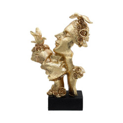 ΕΠΙΤΡΑΠΕΖΙΑ ΔΙΑΚΟΣΜΗΤΙΚΗ ΦΙΓΟΥΡΑ  FL23109 "ΠΡΟΣΩΠΟ " ΧΡΥΣΟ ΧΡΩΜΑ 18x10x29εκ