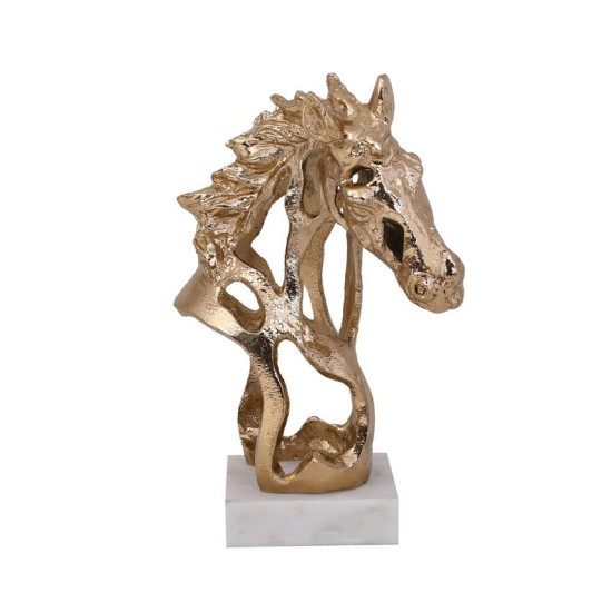 ΕΠΙΤΡΑΠΕΖΙΑ ΔΙΑΚΟΣΜΗΤΙΚΗ ΦΙΓΟΥΡΑ  Horse ΑΝΤΙΚΕ ΧΡΥΣΟ ΧΡΩΜΑ 18x14x26εκ