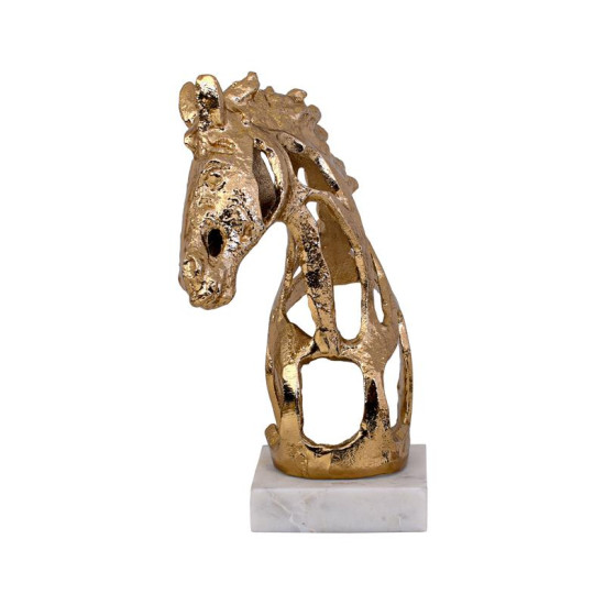 ΕΠΙΤΡΑΠΕΖΙΑ ΔΙΑΚΟΣΜΗΤΙΚΗ ΦΙΓΟΥΡΑ  Horse ΑΝΤΙΚΕ ΧΡΥΣΟ ΧΡΩΜΑ 18x14x26εκ