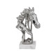 ΕΠΙΤΡΑΠΕΖΙΑ ΔΙΑΚΟΣΜΗΤΙΚΗ ΦΙΓΟΥΡΑ  Horse ΝΙΚΕΛ ΧΡΩΜΑ 18x14x26εκ