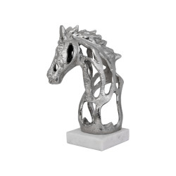 ΕΠΙΤΡΑΠΕΖΙΑ ΔΙΑΚΟΣΜΗΤΙΚΗ ΦΙΓΟΥΡΑ  Horse ΝΙΚΕΛ ΧΡΩΜΑ 18x14x26εκ