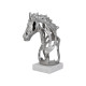 ΕΠΙΤΡΑΠΕΖΙΑ ΔΙΑΚΟΣΜΗΤΙΚΗ ΦΙΓΟΥΡΑ  Horse ΝΙΚΕΛ ΧΡΩΜΑ 18x14x26εκ