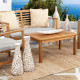 ΕΠΙΤΡΑΠΕΖΙΟ ΒΑΖΟ BAMBOO-ΚΟΧΥΛΙ TEAR DROP  FL03 ΜΠΕΖ-ΚΑΦΕ-ΛΕΥΚΟ ΧΡΩΜΑ 18x43εκ
