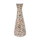 ΕΠΙΤΡΑΠΕΖΙΟ ΒΑΖΟ BAMBOO-ΚΟΧΥΛΙ TEAR DROP  FL03 ΜΠΕΖ-ΚΑΦΕ-ΛΕΥΚΟ ΧΡΩΜΑ 20x50εκ