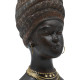 ΕΠΙΤΡΑΠΕΖΙΟ ΔΙΑΚΟΣΜΗΤΙΚΟ "AFRICAN WOMAN"  FL2446 ΚΑΦΕ-ΧΡΥΣΟ ΧΡΩΜΑ 14x16x28εκ
