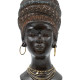 ΕΠΙΤΡΑΠΕΖΙΟ ΔΙΑΚΟΣΜΗΤΙΚΟ "AFRICAN WOMAN"  FL2447 ΚΑΦΕ-ΧΡΥΣΟ ΧΡΩΜΑ 11x13x23εκ