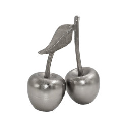 ΕΠΙΤΡΑΠΕΖΙΟ ΔΙΑΚΟΣΜΗΤΙΚΟ ΑΛΟΥΜΙΝΙΟΥ  Double Cherry FL21102 ΑΣΗΜΙ ΧΡΩΜΑ 20x10x22εκ