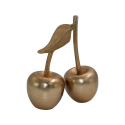 ΕΠΙΤΡΑΠΕΖΙΟ ΔΙΑΚΟΣΜΗΤΙΚΟ ΑΛΟΥΜΙΝΙΟΥ  Double Cherry FL21102 ΧΡΥΣΟ ΧΡΩΜΑ 20x10x22εκ