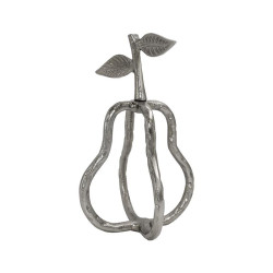 ΕΠΙΤΡΑΠΕΖΙΟ ΔΙΑΚΟΣΜΗΤΙΚΟ ΑΛΟΥΜΙΝΙΟΥ  Pear FL21109 ΑΣΗΜΙ ΧΡΩΜΑ 15x24εκ