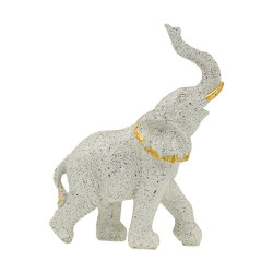 ΕΠΙΤΡΑΠΕΖΙΟ ΔΙΑΚΟΣΜΗΤΙΚΟ ΕΛΕΦΑΝΤΑΣ  FL17002 ΜΠΕΖ-ΧΡΥΣΟ ΧΡΩΜΑ 11x6x15εκ