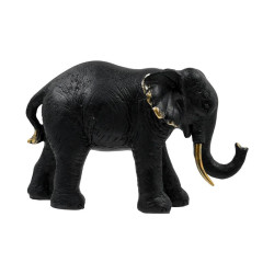 ΕΠΙΤΡΑΠΕΖΙΟ ΔΙΑΚΟΣΜΗΤΙΚΟ ΕΛΕΦΑΝΤΑΣ  FL18012 ΜΑΥΡΟ-ΧΡΥΣΟ ΧΡΩΜΑ 19x6x12εκ