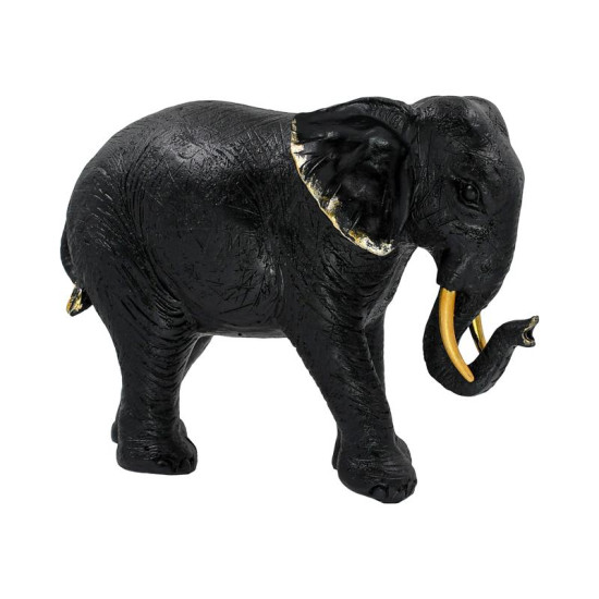 ΕΠΙΤΡΑΠΕΖΙΟ ΔΙΑΚΟΣΜΗΤΙΚΟ ΕΛΕΦΑΝΤΑΣ  FL18012 ΜΑΥΡΟ-ΧΡΥΣΟ ΧΡΩΜΑ 28x10x17εκ