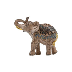 ΕΠΙΤΡΑΠΕΖΙΟ ΔΙΑΚΟΣΜΗΤΙΚΟ ΕΛΕΦΑΝΤΑΣ  FL24135 ΚΑΦΕ-ΧΡΥΣΟ ΧΡΩΜΑ 15x6x12εκ