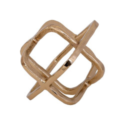 ΕΠΙΤΡΑΠΕΖΙΟ ΔΙΑΚΟΣΜΗΤΙΚΟ  Cube ΑΝΤΙΚΕ ΧΡΥΣΟ ΧΡΩΜΑ 15x13x14εκ