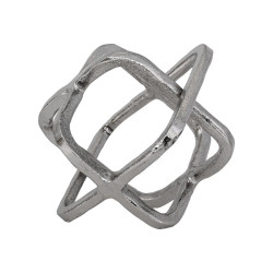 ΕΠΙΤΡΑΠΕΖΙΟ ΔΙΑΚΟΣΜΗΤΙΚΟ  Cube ΝΙΚΕΛ ΧΡΩΜΑ 15x13x14εκ