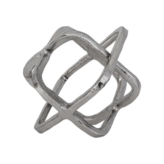 ΕΠΙΤΡΑΠΕΖΙΟ ΔΙΑΚΟΣΜΗΤΙΚΟ  Cube ΝΙΚΕΛ ΧΡΩΜΑ 15x13x14εκ