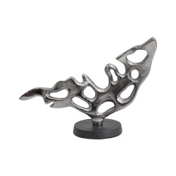 ΕΠΙΤΡΑΠΕΖΙΟ ΔΙΑΚΟΣΜΗΤΙΚΟ  FL29912 ΑΣΗΜΙ-ΜΑΥΡΟ ΜΑΤ ΧΡΩΜΑ 29x11x21εκ