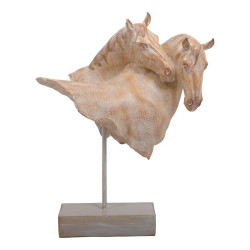 ΕΠΙΤΡΑΠΕΖΙΟ ΔΙΑΚΟΣΜΗΤΙΚΟ  Horse ΜΠΕΖ-ΚΑΦΕ ΧΡΩΜΑ 31x16x40εκ