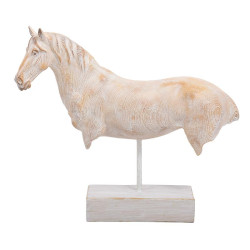 ΕΠΙΤΡΑΠΕΖΙΟ ΔΙΑΚΟΣΜΗΤΙΚΟ  Horse ΜΠΕΖ-ΚΑΦΕ ΧΡΩΜΑ 35x10x30εκ