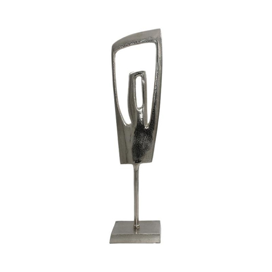 ΕΠΙΤΡΑΠΕΖΙΟ ΔΙΑΚΟΣΜΗΤΙΚΟ  "Sculpture" ΑΣΗΜΙ ΝΙΚΕΛ 16x11x65εκ