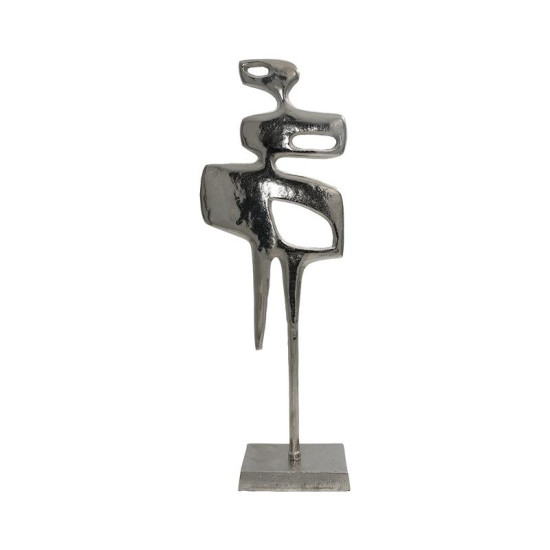 ΕΠΙΤΡΑΠΕΖΙΟ ΔΙΑΚΟΣΜΗΤΙΚΟ  "Sculpture" ΑΣΗΜΙ ΝΙΚΕΛ 20x11x60εκ