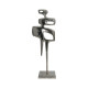 ΕΠΙΤΡΑΠΕΖΙΟ ΔΙΑΚΟΣΜΗΤΙΚΟ  "Sculpture" ΑΣΗΜΙ ΝΙΚΕΛ 20x11x60εκ