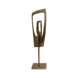 ΕΠΙΤΡΑΠΕΖΙΟ ΔΙΑΚΟΣΜΗΤΙΚΟ  "Sculpture" ΧΡΥΣΟ 16x11x65εκ