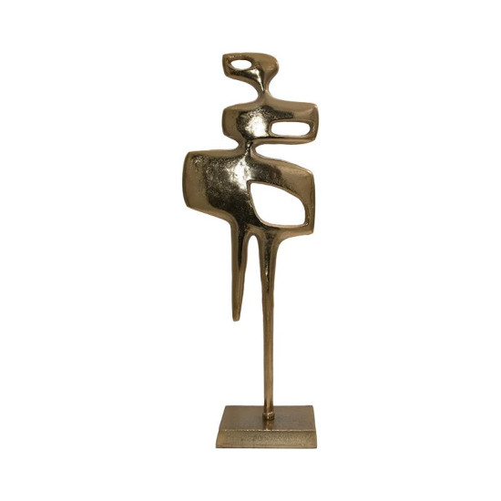 ΕΠΙΤΡΑΠΕΖΙΟ ΔΙΑΚΟΣΜΗΤΙΚΟ  "Sculpture" ΧΡΥΣΟ 20x11x60εκ