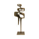 ΕΠΙΤΡΑΠΕΖΙΟ ΔΙΑΚΟΣΜΗΤΙΚΟ  "Sculpture" ΧΡΥΣΟ 20x11x60εκ