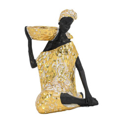 ΕΠΙΤΡΑΠΕΖΙΟ ΔΙΑΚΟΣΜΗΤΙΚΟ ΓΥΝΑΙΚΕΙΑ ΦΙΓΟΥΡΑ  FL245411 ΧΡΥΣΟ ΧΡΩΜΑ 13x12x15εκ