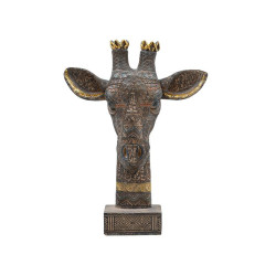 ΕΠΙΤΡΑΠΕΖΙΟ ΔΙΑΚΟΣΜΗΤΙΚΟ ΚΑΜΗΛΟΠΑΡΔΑΛΗ  FL2453 ΚΑΦΕ-ΧΡΥΣΟ ΧΡΩΜΑ 28x10x37εκ