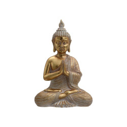ΕΠΙΤΡΑΠΕΖΙΟ ΔΙΑΚΟΣΜΗΤΙΚΟ POLYRESIN  "Buddha" ΧΡΥΣΟ ΧΡΩΜΑ 17x13x27εκ