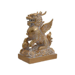 ΕΠΙΤΡΑΠΕΖΙΟ ΔΙΑΚΟΣΜΗΤΙΚΟ POLYRESIN  "Δράκος" ΧΡΥΣΟ ΧΡΩΜΑ 20x13x30εκ