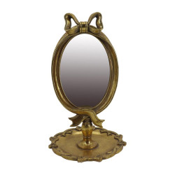 ΕΠΙΤΡΑΠΕΖΙΟΣ ΚΑΘΡΕΦΤΗΣ  23117 ΧΡΥΣΟ ΧΡΩΜΑ 15,5x15,5x25εκ