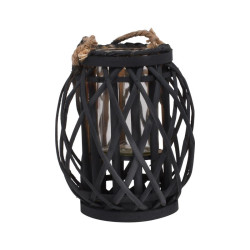 ΦΑΝΑΡΙ BAMBOO  Amare ΜΕ ΓΥΑΛΙ ΜΑΥΡΟ ΧΡΩΜΑ 19x34 sls ΦΑΝΑΡΙ BAMBOO  Amare ΜΕ ΓΥΑΛΙ ΜΑΥΡΟ ΧΡΩΜΑ 19x34 sls