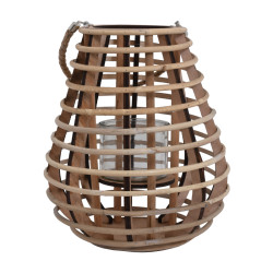 ΦΑΝΑΡΙ BAMBOO  Maha ΜΕ ΓΥΑΛΙ ΦΥΣΙΚΟ ΧΡΩΜΑ 24*38