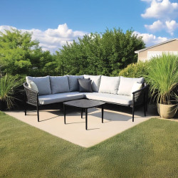 ΓΩΝΙΑΚΟ ΣΕΤ ΚΗΠΟΥ 4 ΤΕΜΑΧΙΩΝ Catalina ΓΚΡΙ ΧΡΩΜΑ 225x225x76εκ ΓΩΝΙΑΚΟ ΣΕΤ ΚΗΠΟΥ 4 ΤΕΜΑΧΙΩΝ Catalina ΓΚΡΙ ΧΡΩΜΑ 225x225x76εκ