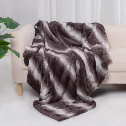 ΓΟΥΝΙΝΗ ΚΟΥΒΕΡΤΑ  FL23113 ΓΚΡΙ ΧΡΩΜΑ 130x150εκ