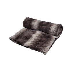 ΓΟΥΝΙΝΗ ΚΟΥΒΕΡΤΑ  FL23113 ΚΑΦΕ ΧΡΩΜΑ 130x150εκ