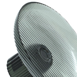 ΓΥΑΛΙΝΗ ΔΙΑΚΟΣΜΗΤΙΚΗ ΠΙΑΤΕΛΑ  FL1730 ΗΜΙΔΙΑΦΑΝΟ ΓΚΡΙ-ΜΑΥΡΟ ΧΡΩΜΑ 30x17εκ