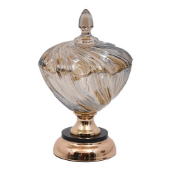 ΓΥΑΛΙΝΗ ΦΟΝΤΑΝΙΕΡΑ ΜΕ ΚΑΠΑΚΙ  803 ΜΕΛΙ ΧΡΩΜΑ 18x31εκ