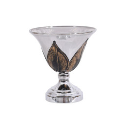 ΓΥΑΛΙΝΗ ΚΟΥΠ ΜΕ ΒΑΣΗ FL108 ΜΑΥΡΟ-ΑΣΗΜΙ ΧΡΩΜΑ 20x20εκ ΓΥΑΛΙΝΗ ΚΟΥΠ ΜΕ ΒΑΣΗ FL108 ΜΑΥΡΟ-ΑΣΗΜΙ ΧΡΩΜΑ 20x20εκ