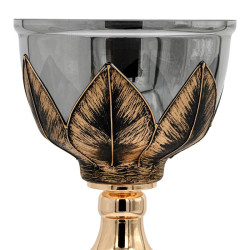 ΓΥΑΛΙΝΗ ΚΟΥΠ ΜΕ ΒΑΣΗ FL3087 ΜΑΥΡΟ-ΧΡΥΣΟ ΧΡΩΜΑ 20x49εκ ΓΥΑΛΙΝΗ ΚΟΥΠ ΜΕ ΒΑΣΗ FL3087 ΜΑΥΡΟ-ΧΡΥΣΟ ΧΡΩΜΑ 20x49εκ