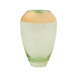 ΓΥΑΛΙΝΟ ΒΑΖΟ  ΧΡΥΣΟ-ΒΕΡΑΜΑΝ 12x19 sls