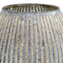 ΓΥΑΛΙΝΟ ΒΑΖΟ FL1213 ΜΕΤΑΛΛΙΚΟ ΦΙΝΙΡΙΣΜΑ 18x18εκ ΓΥΑΛΙΝΟ ΒΑΖΟ FL1213 ΜΕΤΑΛΛΙΚΟ ΦΙΝΙΡΙΣΜΑ 18x18εκ