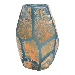 ΓΥΑΛΙΝΟ ΒΑΖΟ FL166611 ΜΑΥΡΟ-ΜΠΡΟΝΖΕ ΧΡΩΜΑ 17x15x24εκ ΓΥΑΛΙΝΟ ΒΑΖΟ FL166611 ΜΑΥΡΟ-ΜΠΡΟΝΖΕ ΧΡΩΜΑ 17x15x24εκ